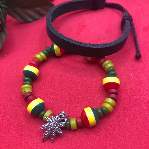 Weed Rasta bracelet - Picture 6 of 6